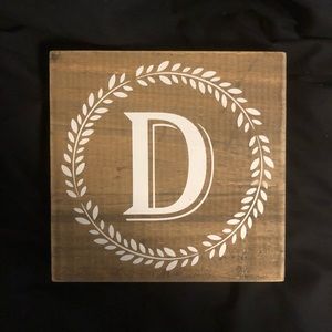 Wooden D Sign